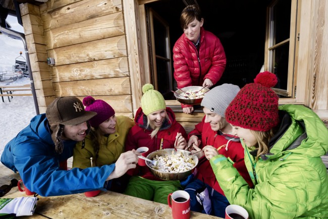 Kaiserschmarrn auf der Skihütte in Flachau