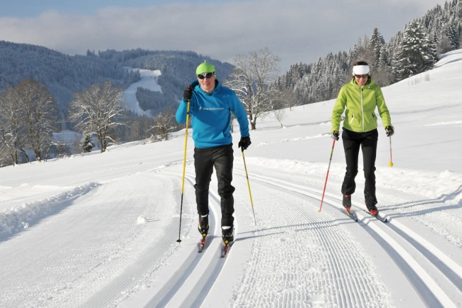 Klassischer Langlauf im Winter in Flachau