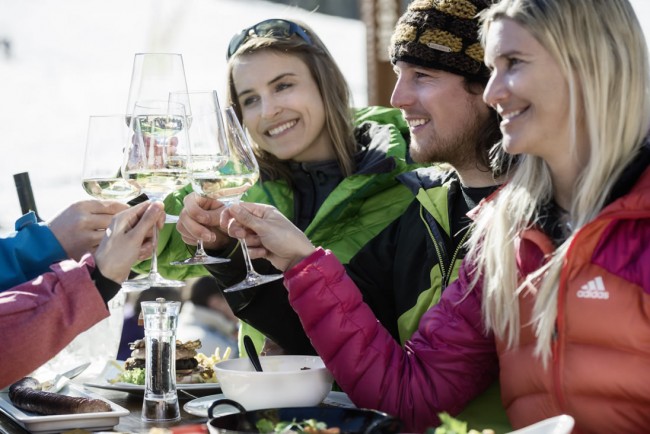 Après Ski neben der Piste in Flachau